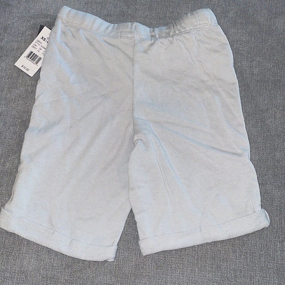 Grayson Threads Boys Gray Knit Drawstring Shorts - Picture 3 of 3